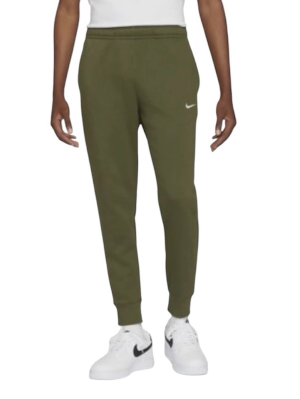 Nike Sportswear Club Fleece Joggers, Olive Khaki men’s medium